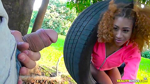 Kendall Woods - Ebony Slut Got Cum On Her Face