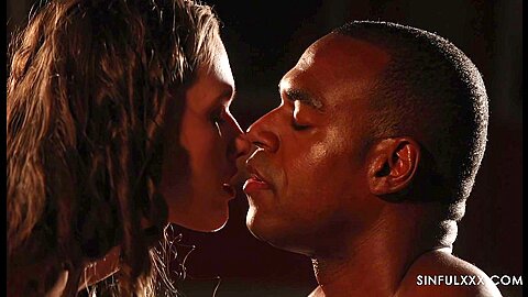 Sinful Hot Babe Interracial Sex Scene