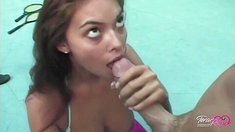 Tera Patrick - Tera Got Her Hairy Pussy Drilled In A Tennis Court!
