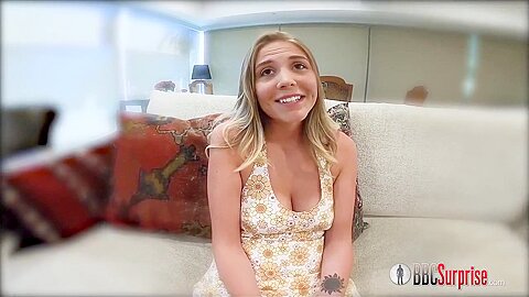 Blonde Chikita Shows Off Her Big Boobs And Bush P1