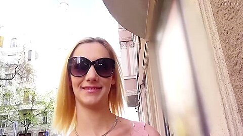 Picking Up 7 In The Street Corners. Interracial Sex With Blonde 5 P1