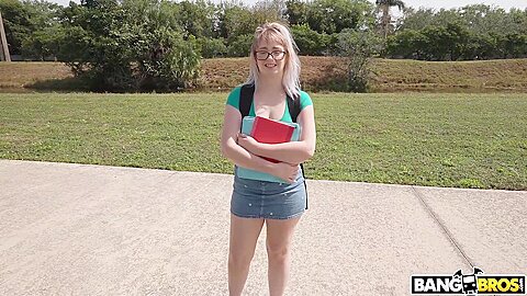 Annie Archer - Nerdy Blonde Takes Big Dick