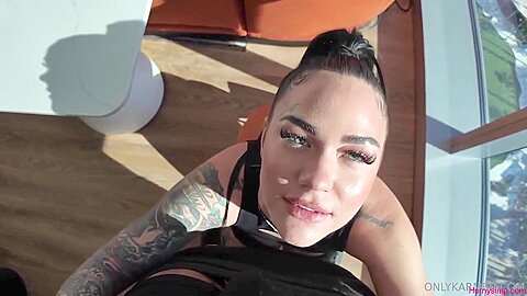 Karmen Karma - Oiled Up Big Booty Pov Sex Tape