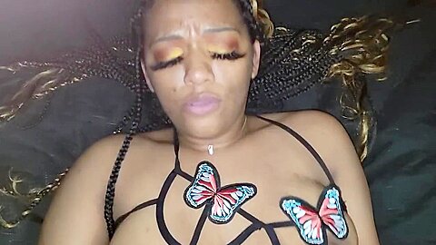 Gives A White Boy A Chance And Falls In Love With His Cock!