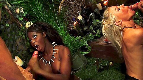 Leads A Seductive Ritual In A Steamy Group Encounter