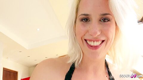 Blonde Girl Amy Douxxx In Black Lingerie Talk To Rough Amateur Fuck By Big Dick German