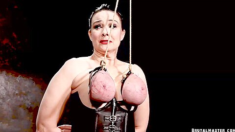 Master Filth Skewered Bullwhipped Destroyed :: Brutal Nipple Suspension BDSM Scene