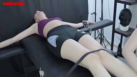 Mexican Raspberries Session 2 :: Tickling Domination: Bound Woman Screams with Laughter