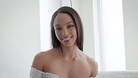 Ebony Teen Whore Heart-stopping Deepthroat (18+)