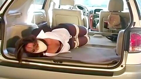 Gina Carmichael :: Tight Ass Chick Bound in Car Seat