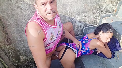 Fodendo Cu Da Minha Enteada Na Escada With Amador Brasil