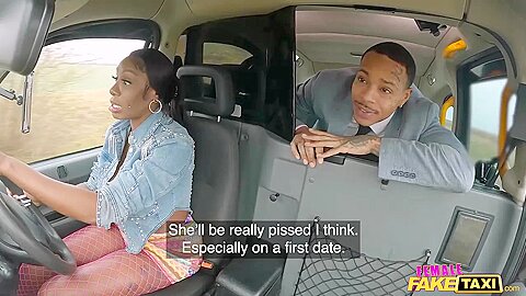 Ebony Mystique - Backseat Blowjob Then Hard Sex